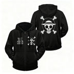One Piece Anime Zipper Hooded Jacket