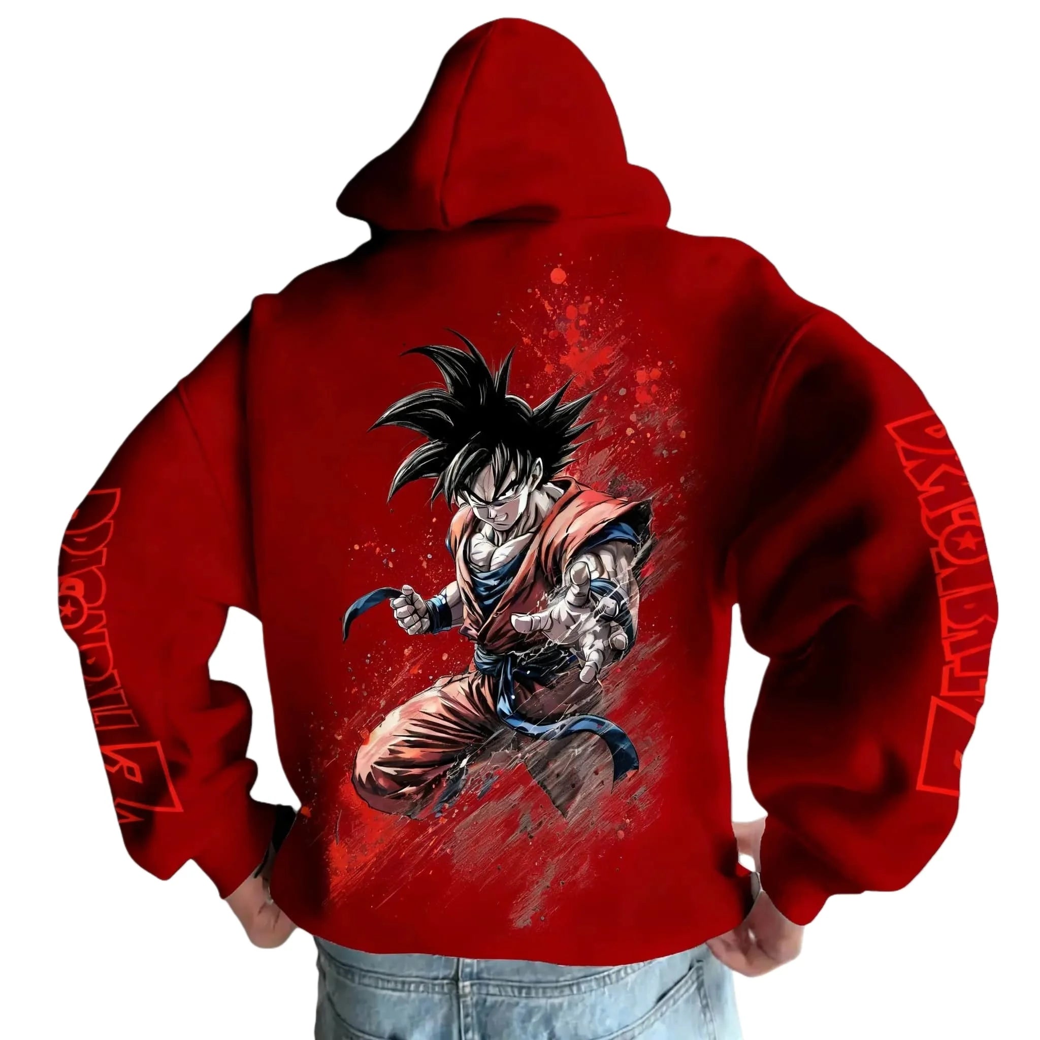 2026 Dragon Ball Retro Anime Hoodie - Son Goku Print