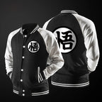 Anime Son Goku Baseball Jacket - Cosplay Fleece Hoodie