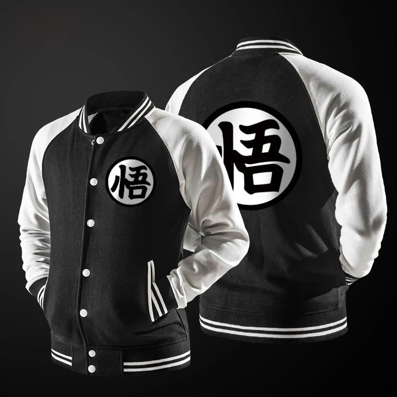 Anime Son Goku Baseball Jacket - Cosplay Fleece Hoodie