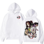 Demon Slayer Style Casual Hooded Sweatshirt