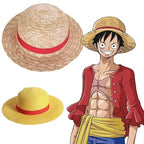 Luffy Straw Hat One Piece Cartoon Cosplay Cap