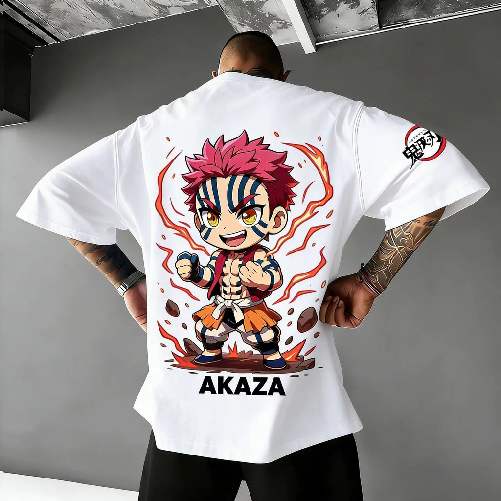 Anime Demon Slayer Akaza Nezuko Tanjiro T-Shirt