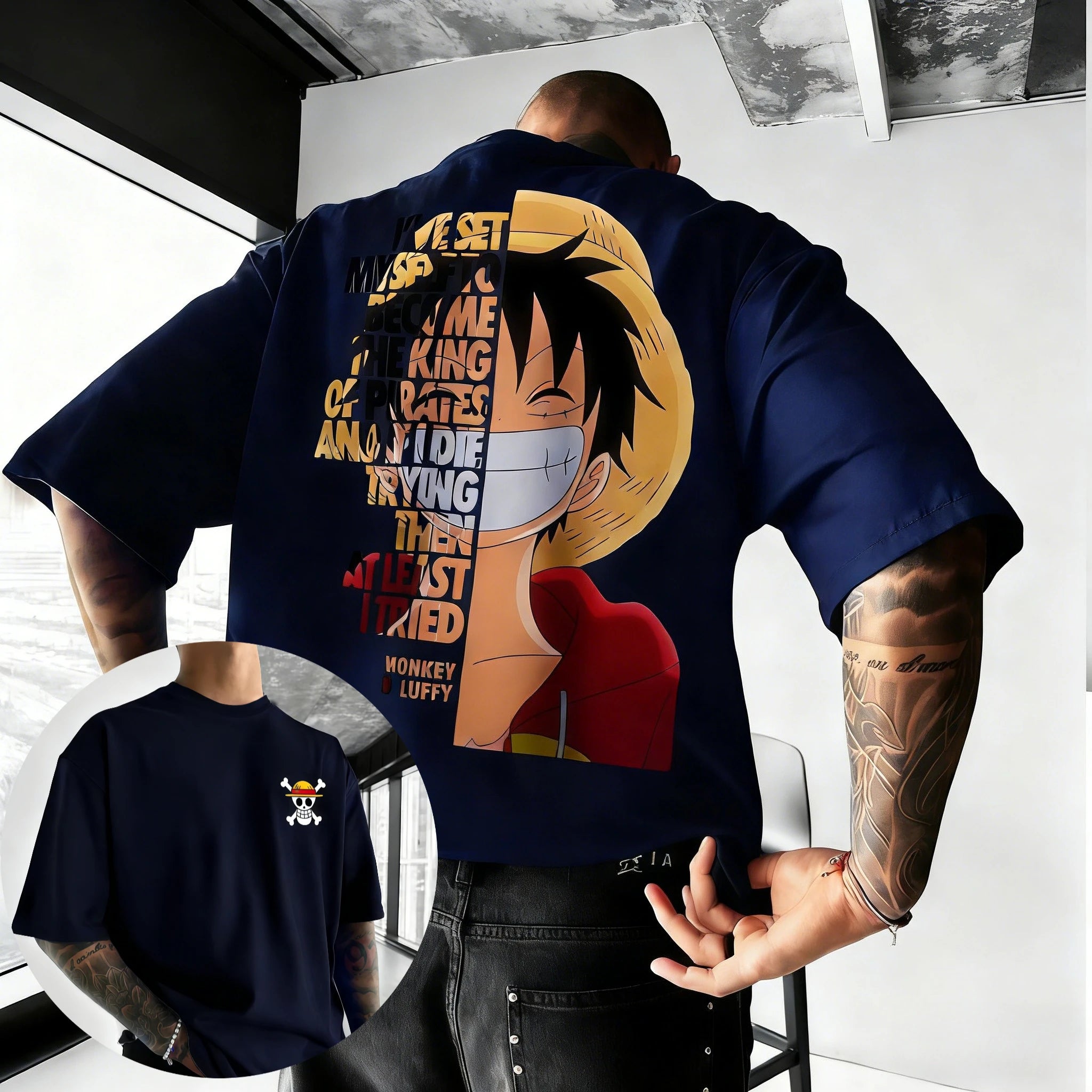 One Piece Anime Cotton T-Shirt for Summer
