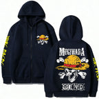 One Piece Mugiwara Zip Up Hoodie - Anime Streetwear