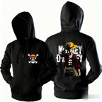 Oversized One Piece Luffy Zipper Hooded Jacket