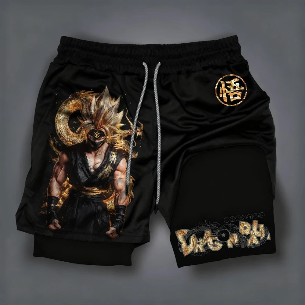 Dragon Ball Goku Printed Summer Shorts for Men