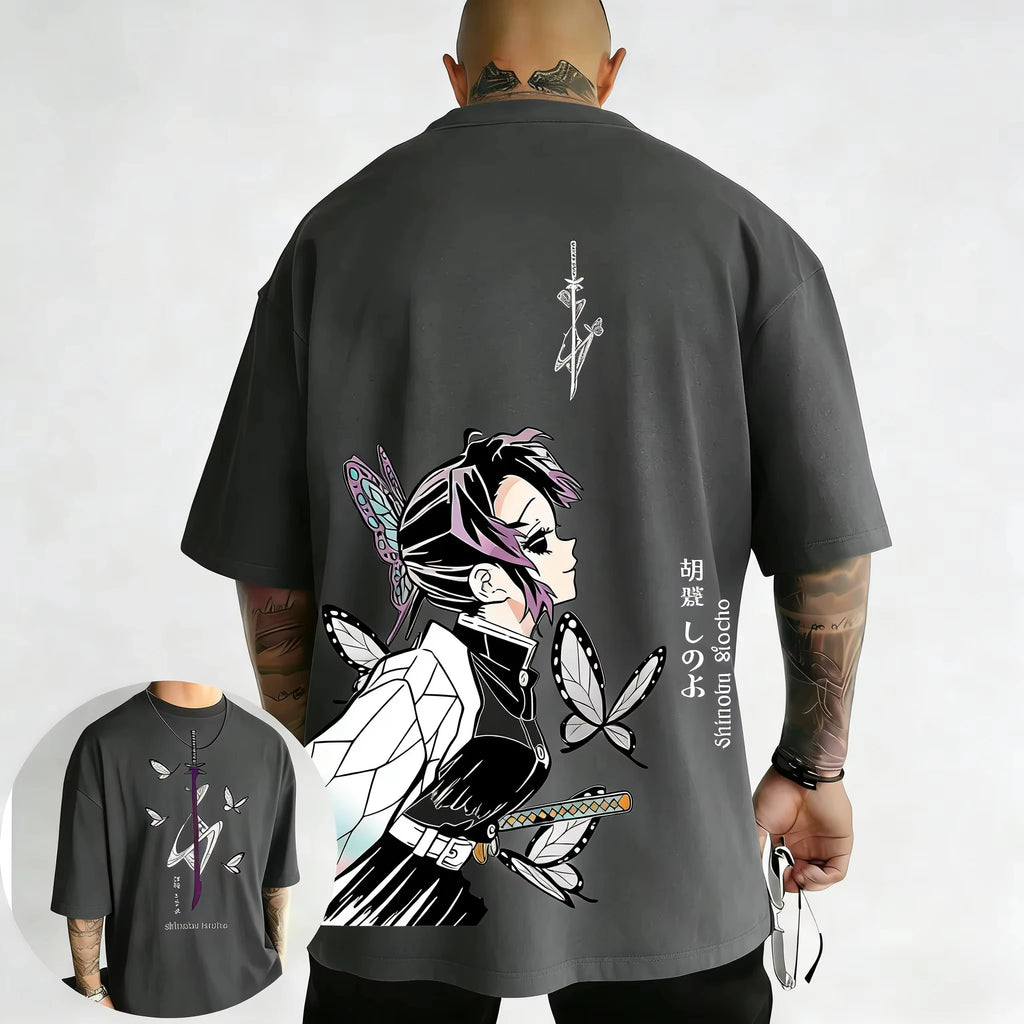 Demon Slayer Shinobu Anime Printed T-Shirt