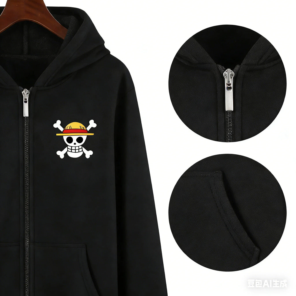One Piece Monkey D Luffy Zip Up Hoodie