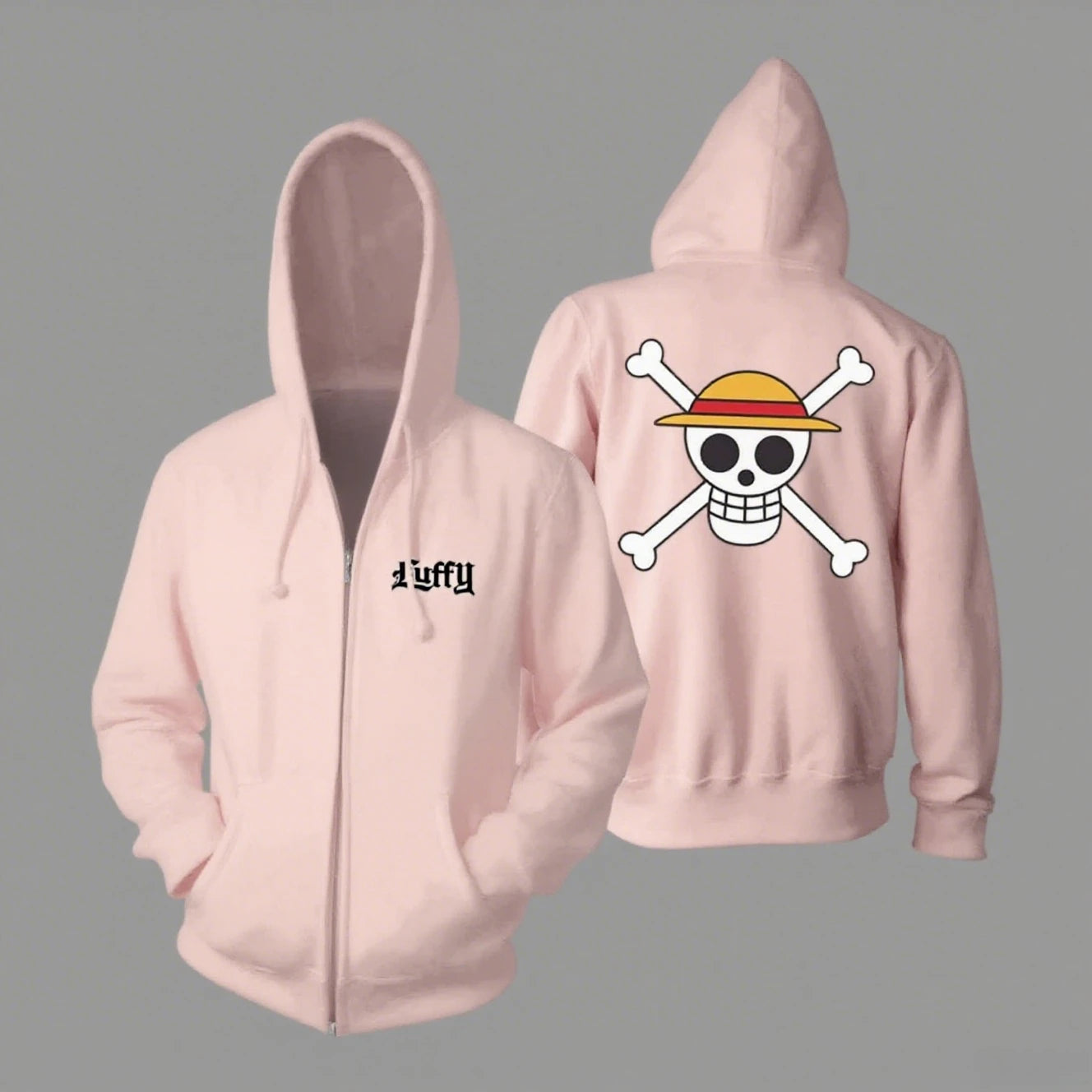 One Piece Luffy Zip Up Hoodie - Anime Streetwear