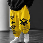 2026 One Piece Anime Print Baggy Joggers for Men