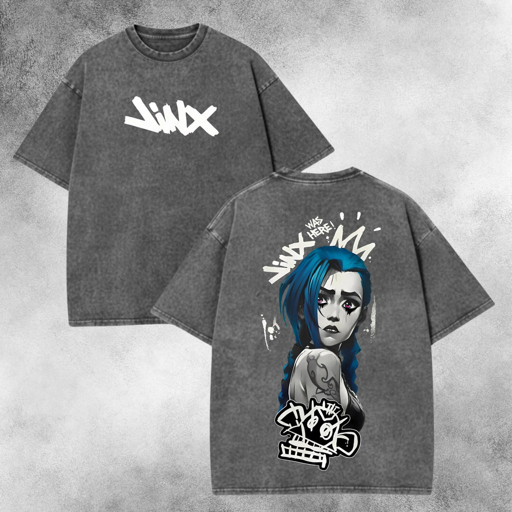 Arcane Jinx Unisex Washed T-Shirt