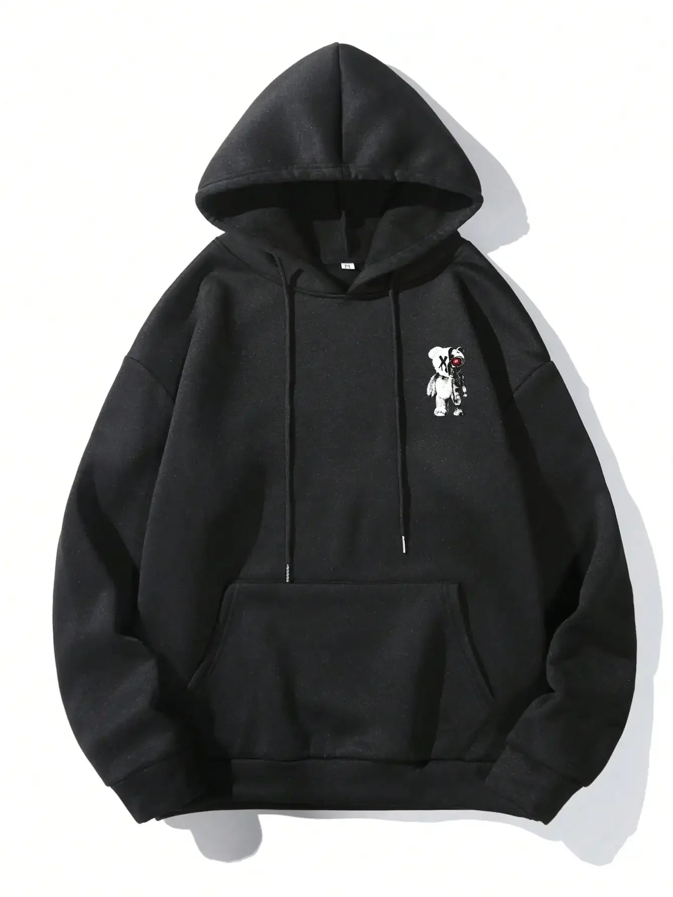 Cartoon Machine Bear Print Pullovers Men Cartoons Creative Hoodie Oversize Fashion Clothing All-Match Autumn Winter Male Hoody - cankarfashion
