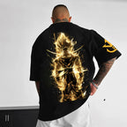 2026 Summer Dragon Ball Wukong T-shirt - Retro Oversized