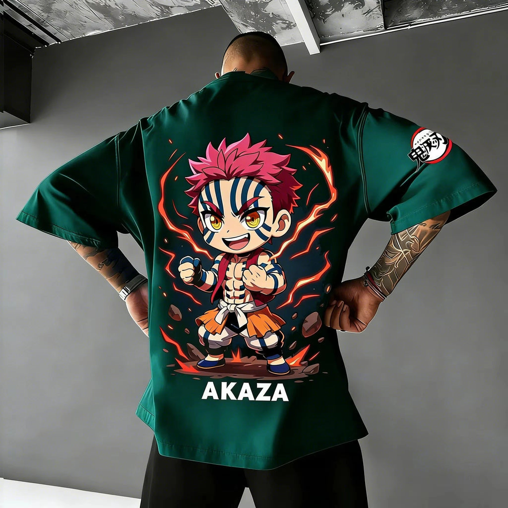 Anime Demon Slayer Akaza Nezuko Tanjiro T-Shirt