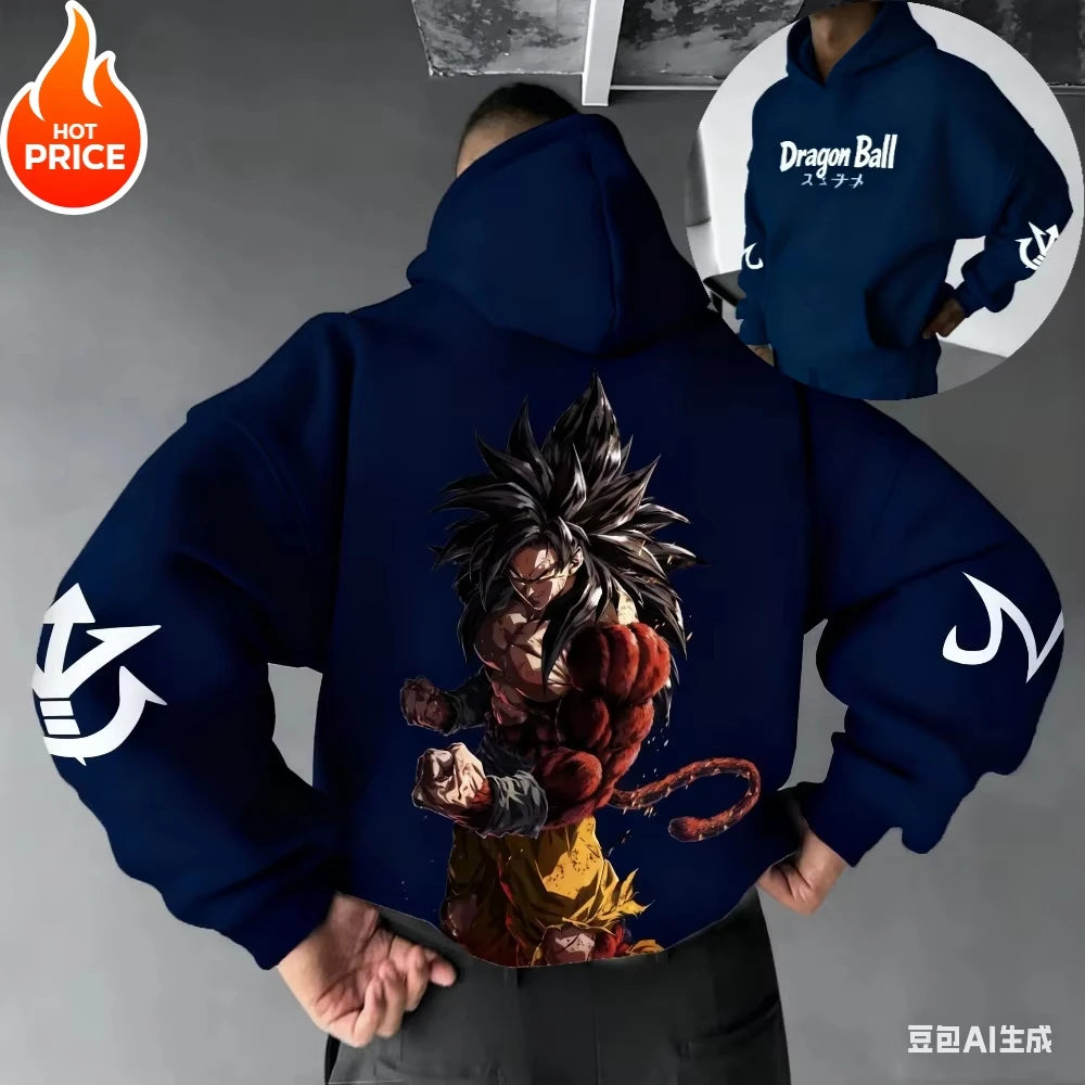 2026 Winter Dragon Ball Super Saiyan Retro Hoodie