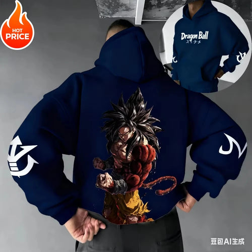 2026 Winter Dragon Ball Super Saiyan Retro Hoodie