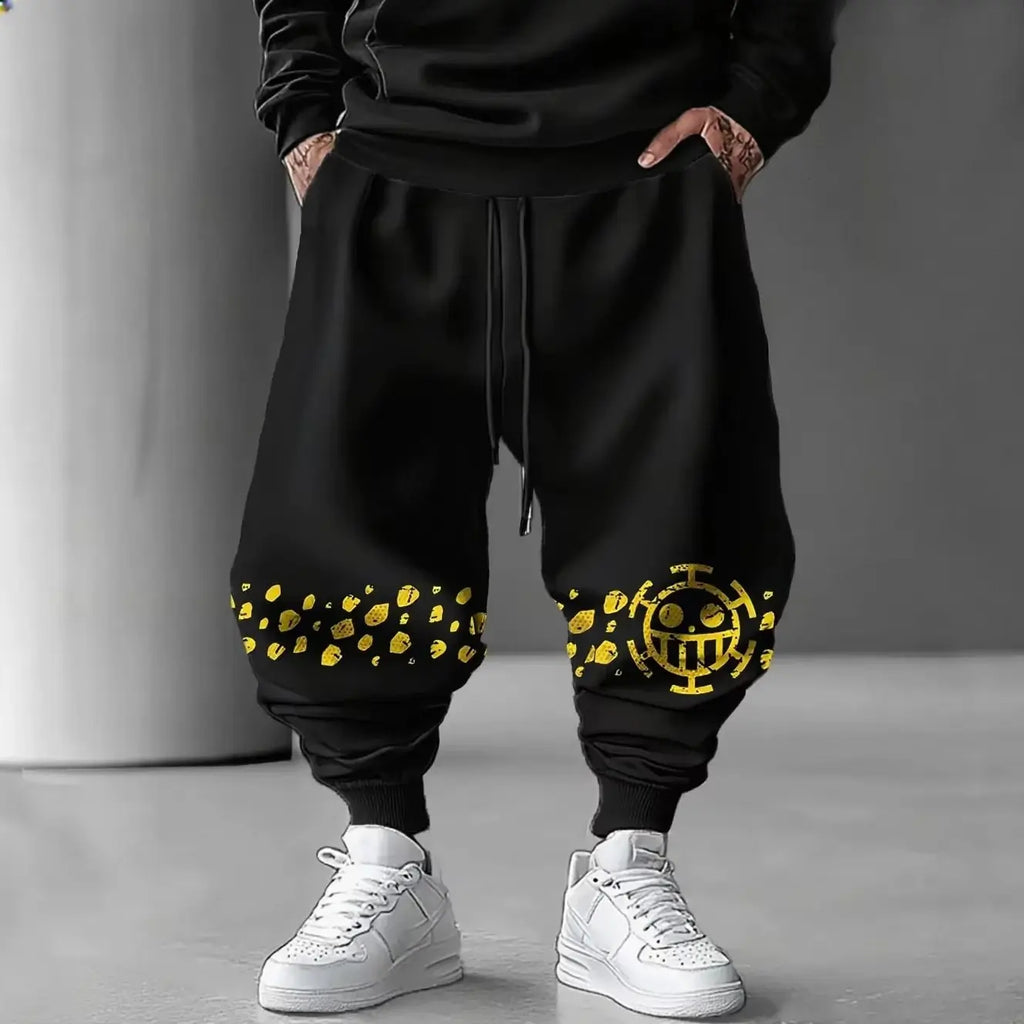 2026 One Piece Anime Print Baggy Joggers for Men
