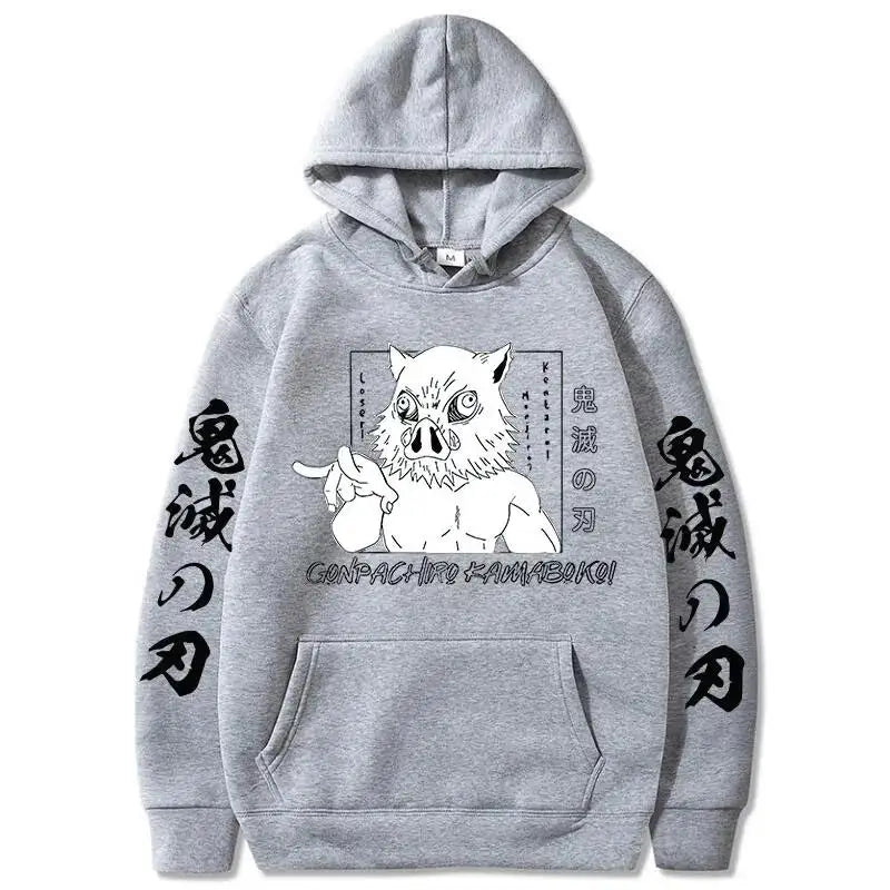 2026 New Demon Slayer Inosuke Hashibira Hoodie