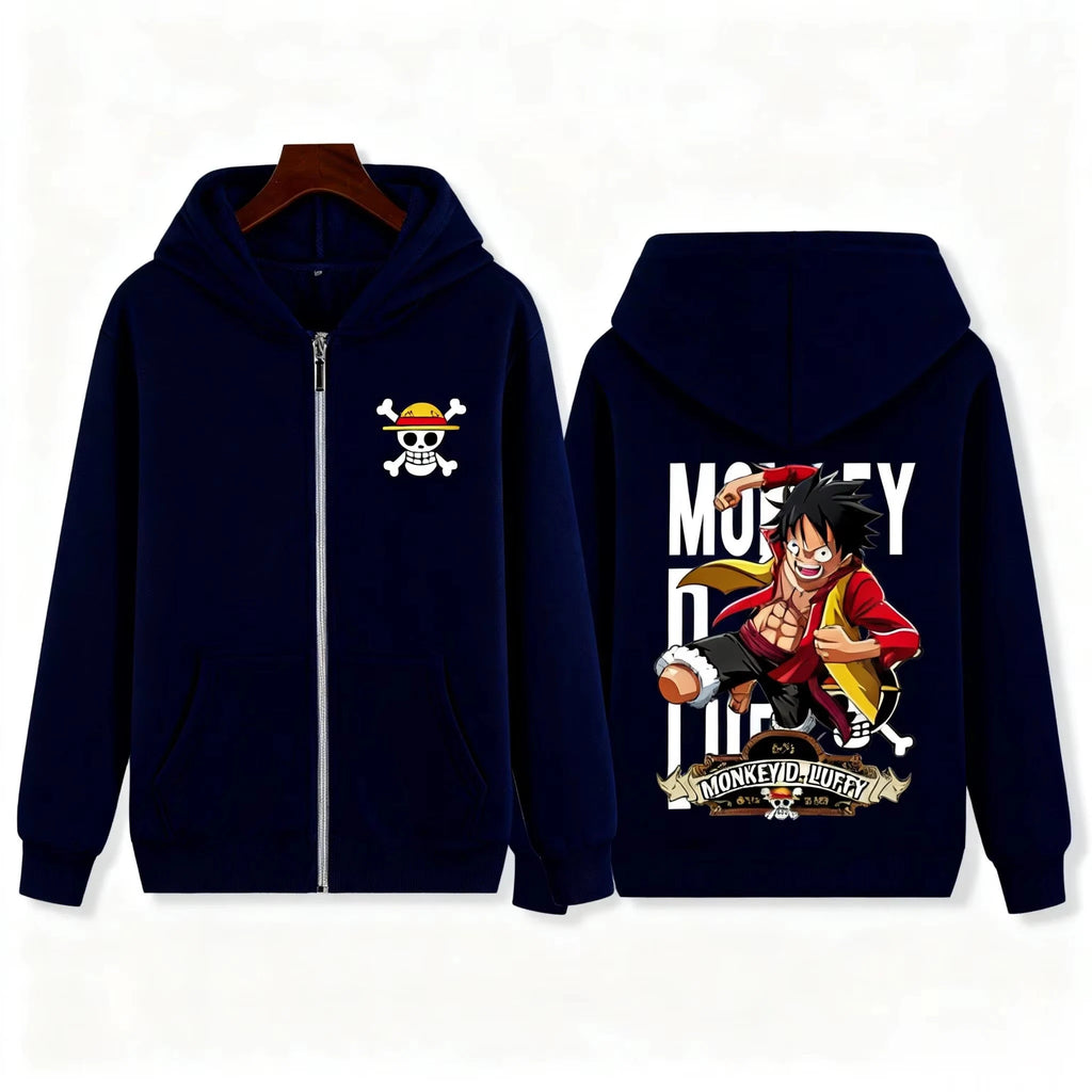 One Piece Monkey D Luffy Zip Up Hoodie