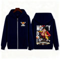 One Piece Monkey D Luffy Zip Up Hoodie