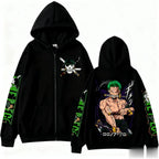 2026 One Piece Zoro Zip Up Hoodie for Men & Women