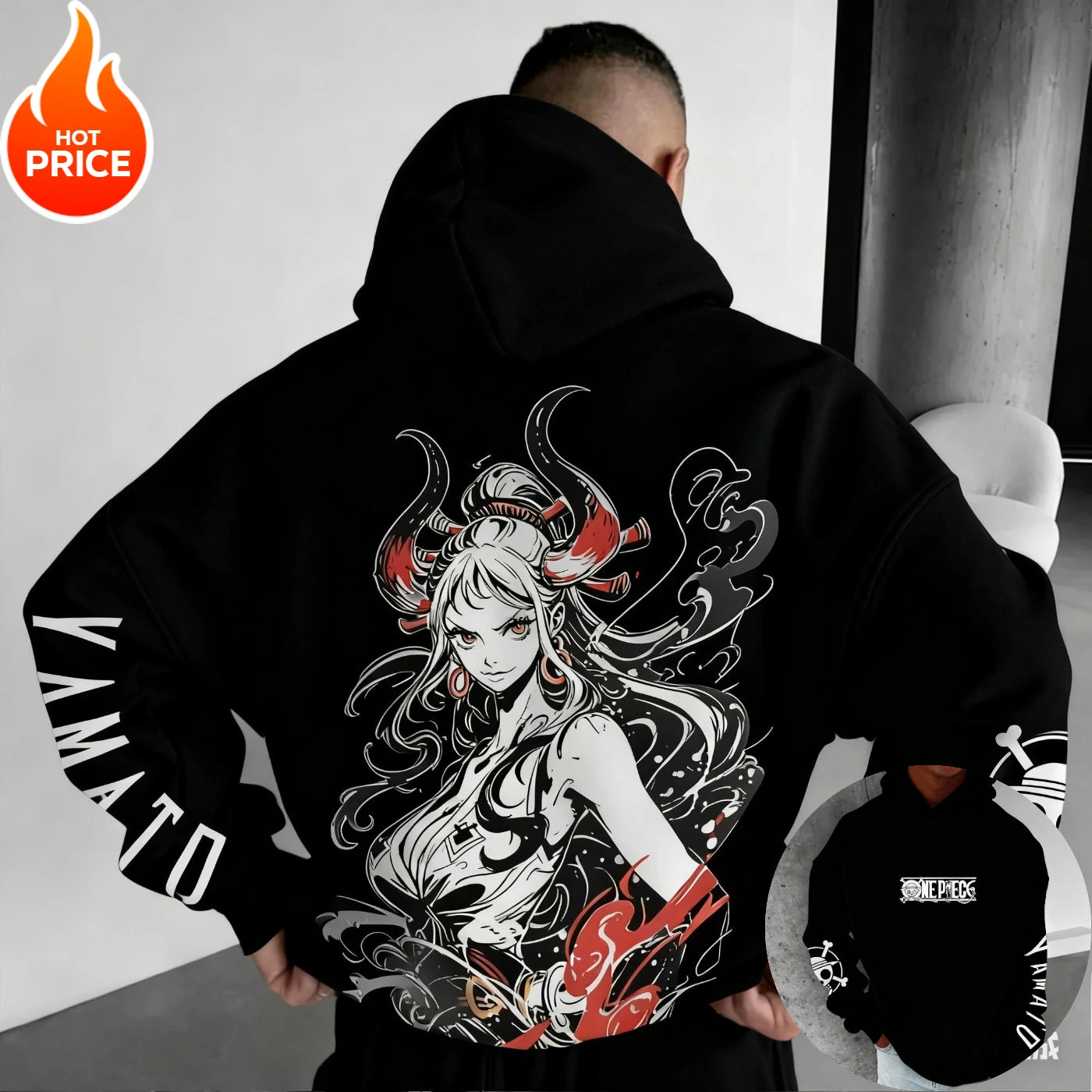 ONE PIECE Yamato Oversized Hoodie for Winter
