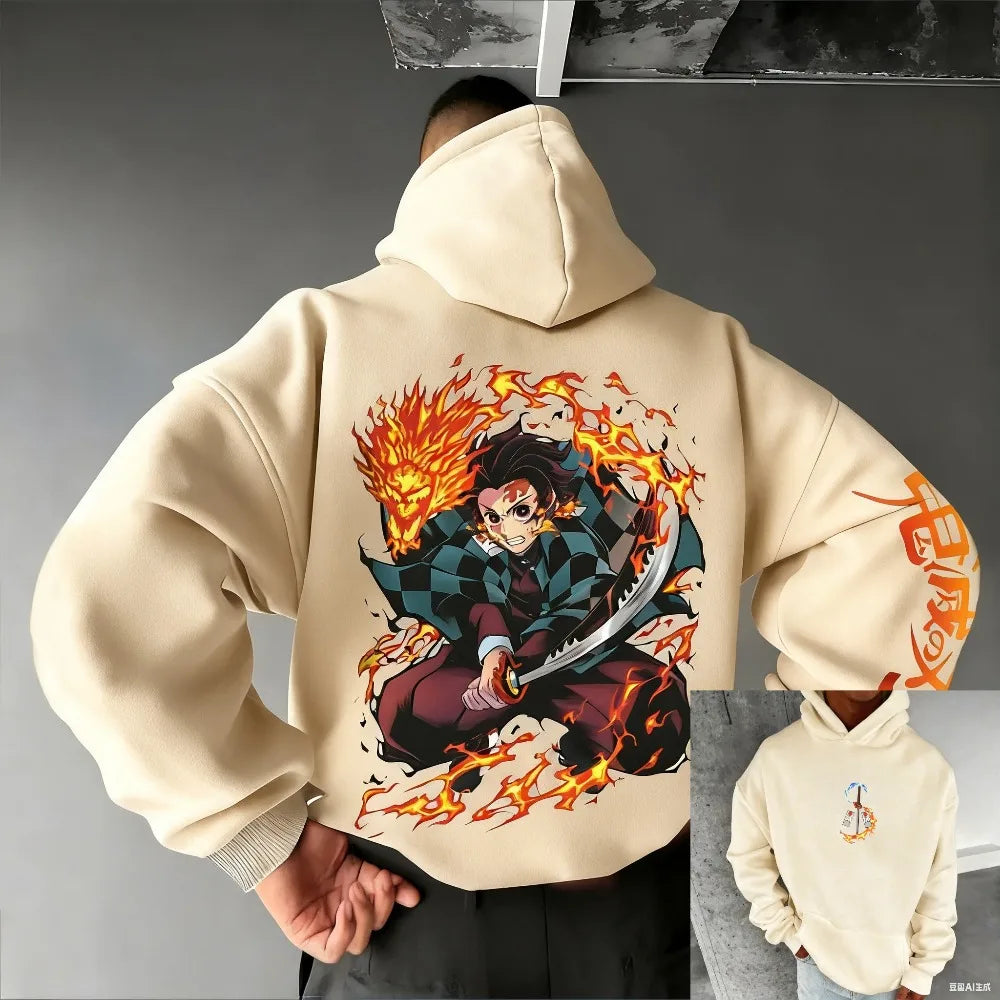 Super Sized Demon Slayer Anime Unisex Hoodie