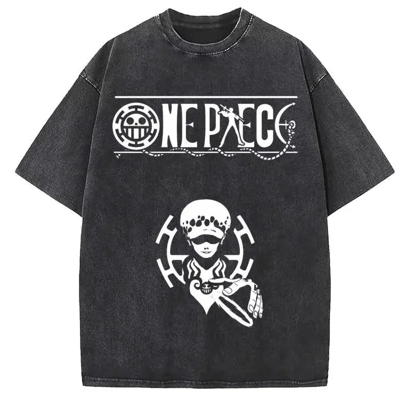 Anime One Piece Luffy Vintage Graphic T-Shirt