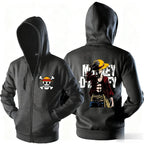 One Piece Luffy Zipper Hooded Jacket for Men & Women