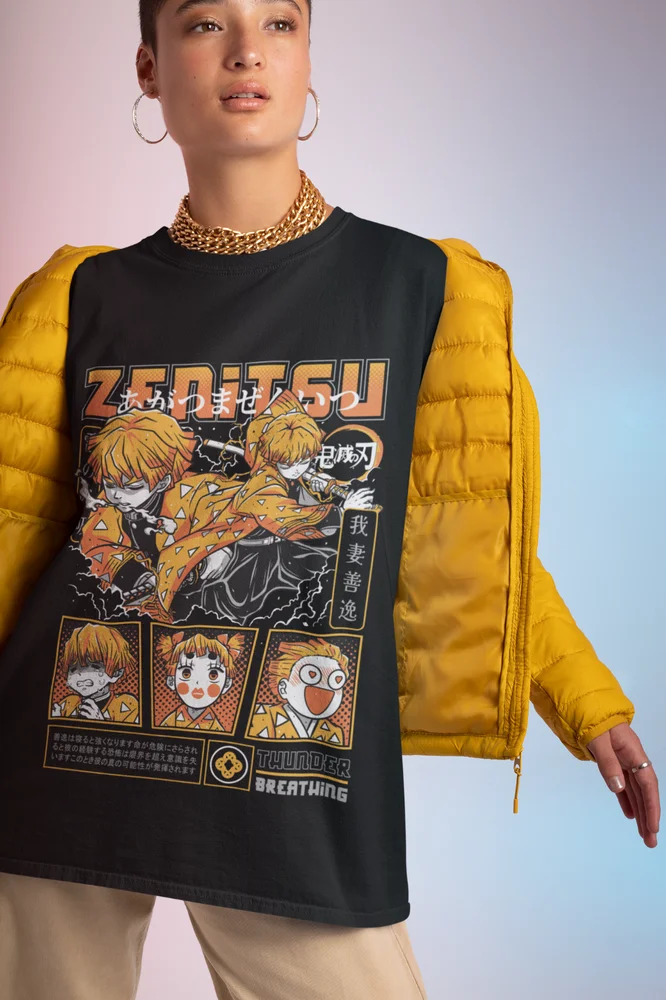 Agatsuma Zenitsu T-Shirt - Demon Slayer Halloween