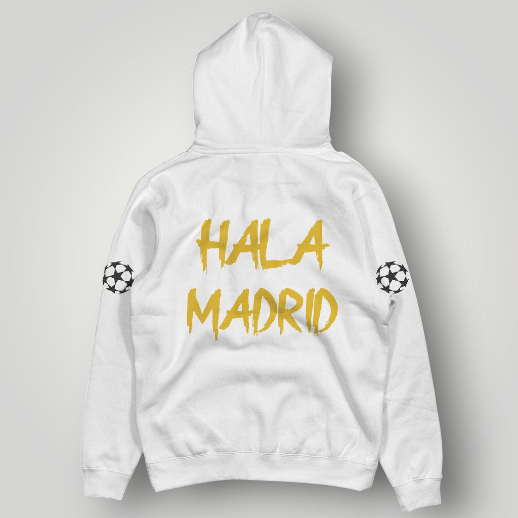 Real Madrid "Golden Trinity" Stripe Hoodie - Urban Champion Black Fan Pullover