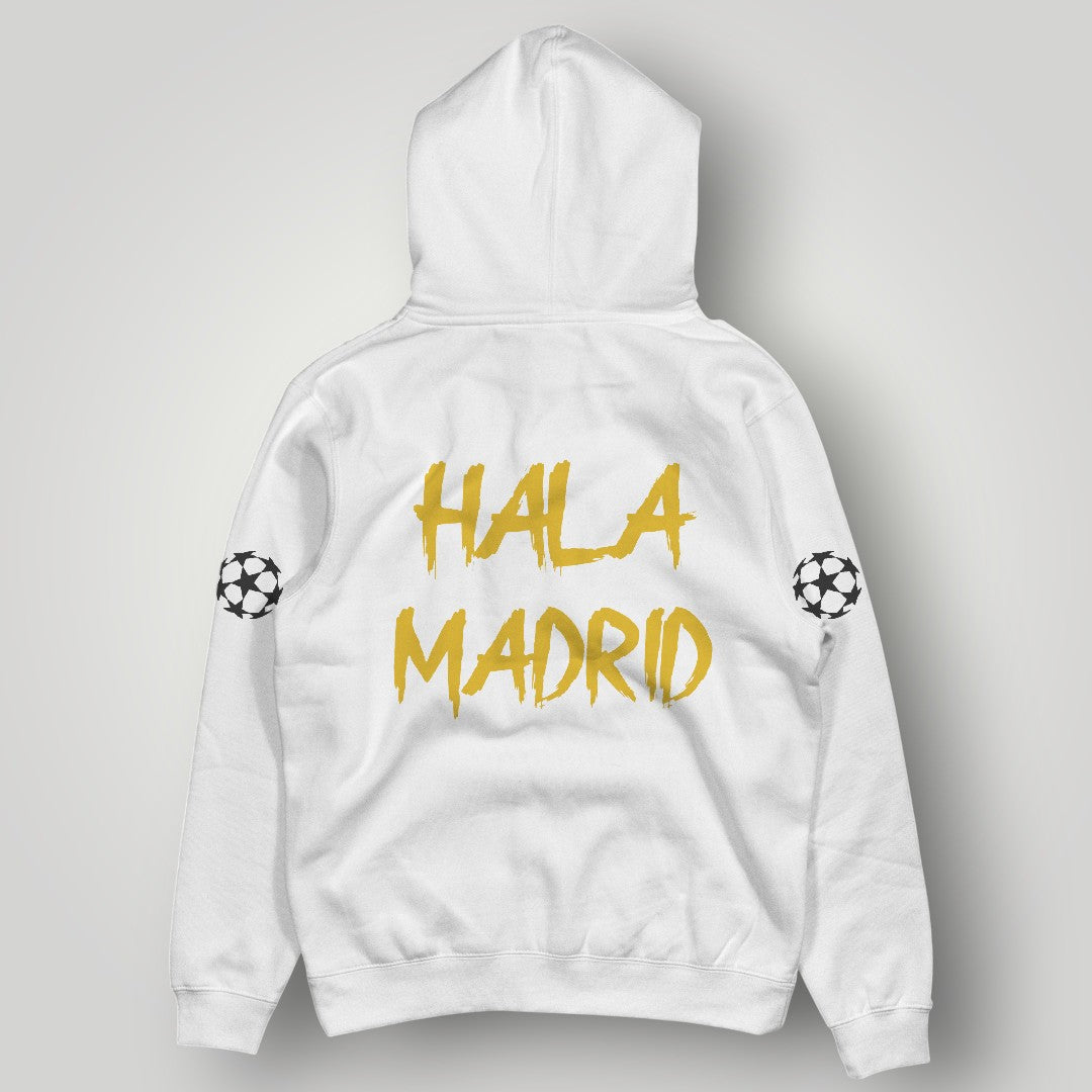 Real Madrid "Golden Trinity" Stripe Hoodie - Urban Champion Black Fan Pullover