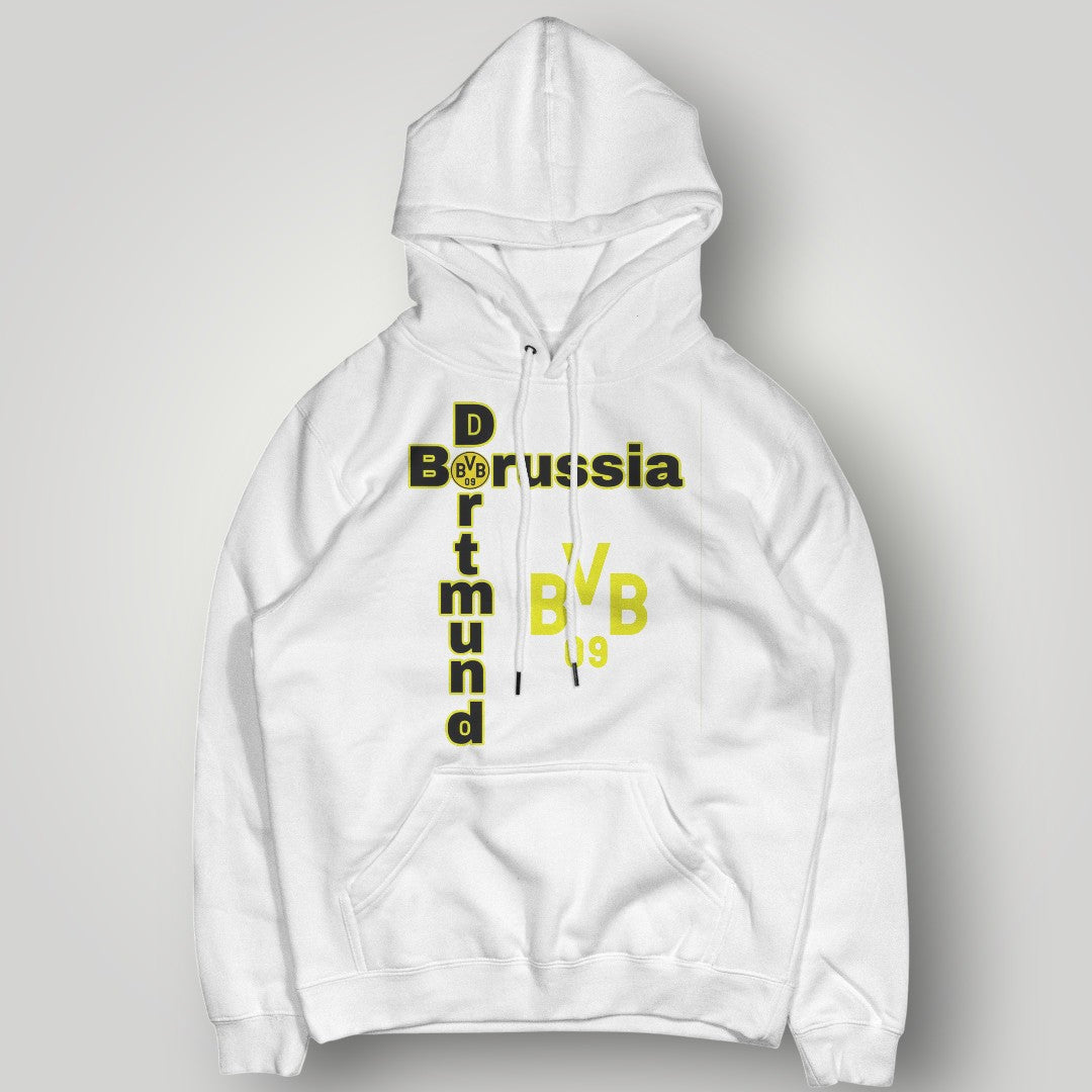 BVB 09 Borussia Dortmund Cross Graphic Hoodie – Black & Yellow Urban Streetwear
