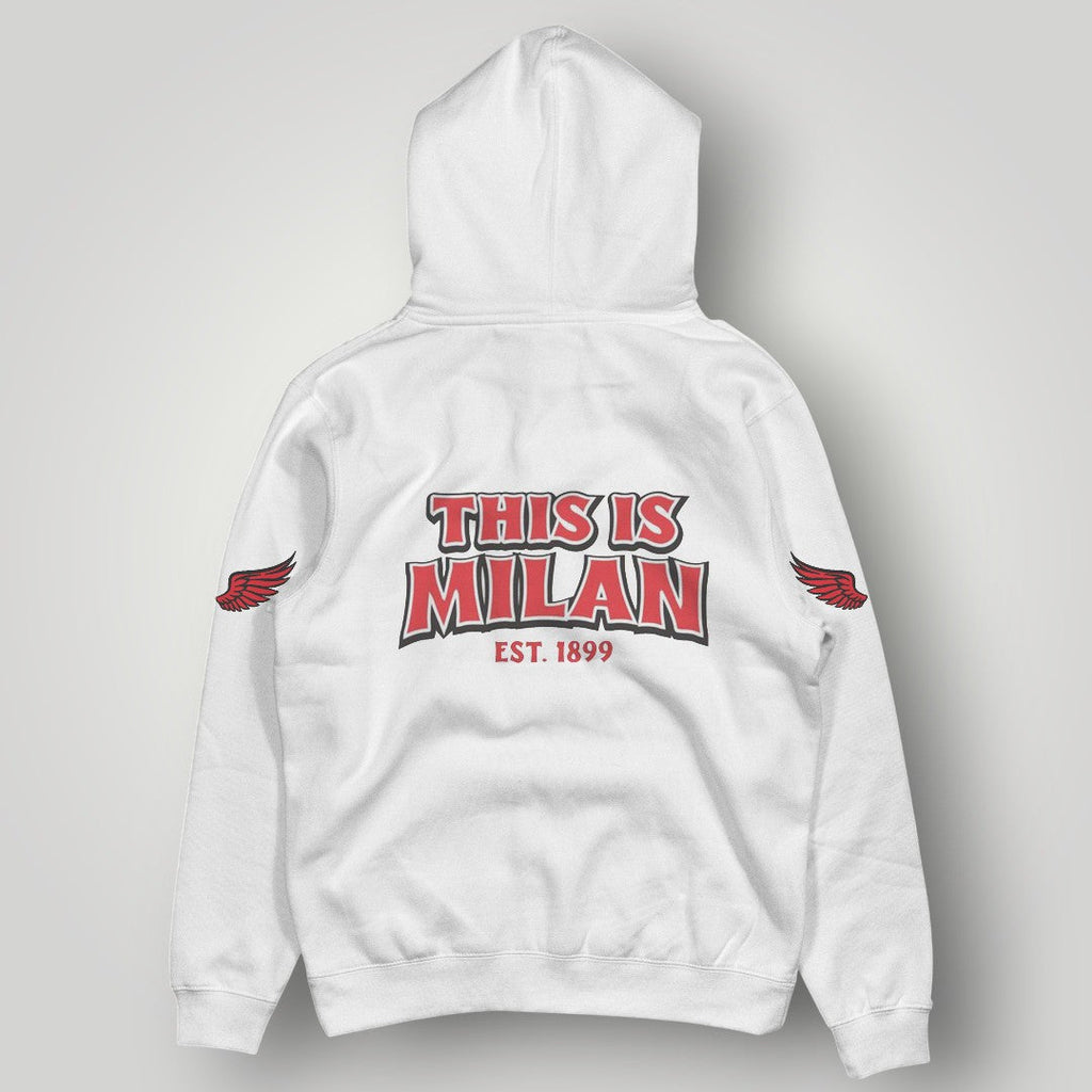 AC Milan Fan Hoodie - Rossoneri Heritage Graphic Wings Pullover