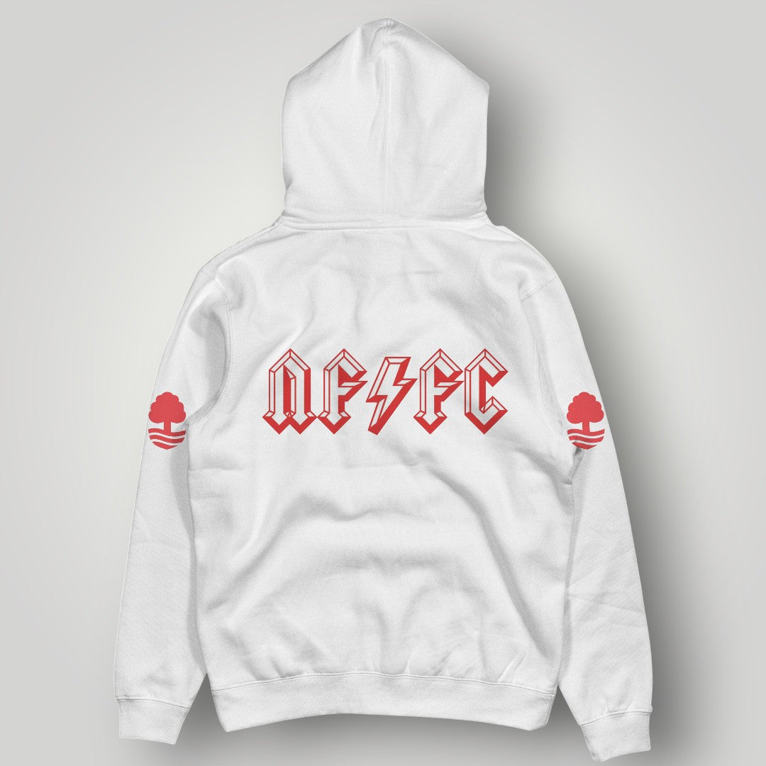 Nottingham Forest FC Inspired Minimalist Hoodie - Retro Forest Crest Streetwear - Premium Black Pullover