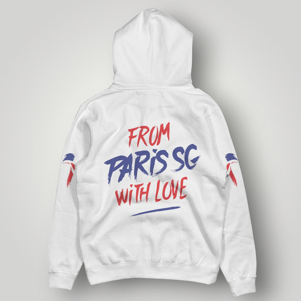 PSG Fan Hoodie - "Fier d’être Parisien" Premium Black Streetwear Pullover