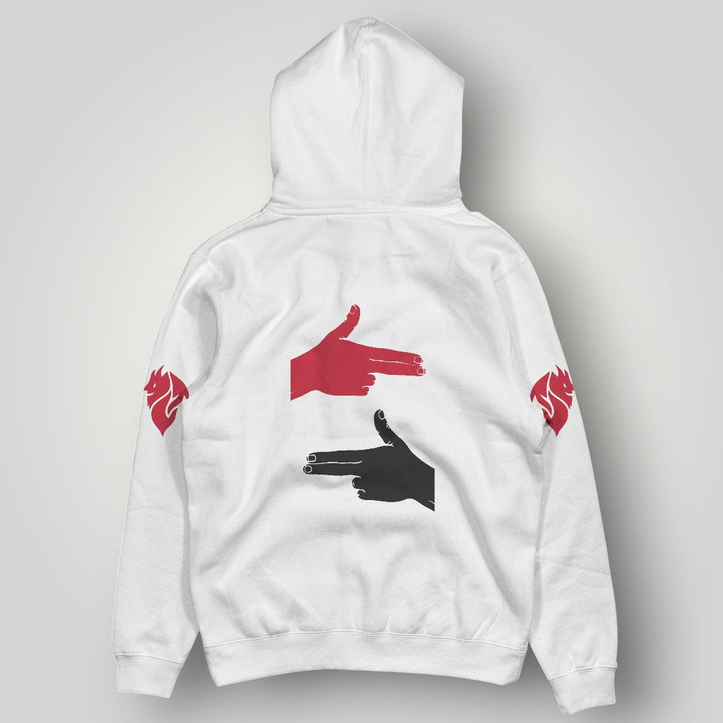 AC Milan "Rossoneri Striker" Hoodie - Vertical Stripe & Devil Graphic Pullover