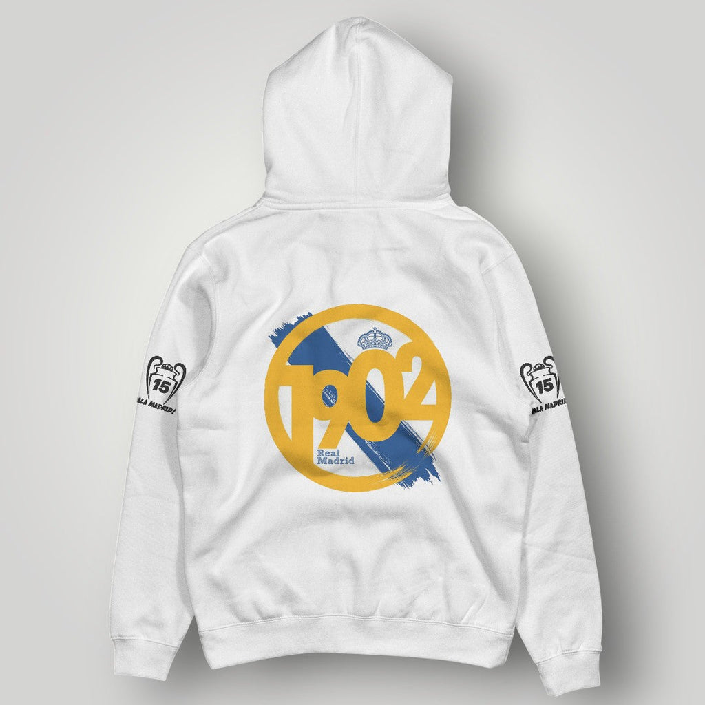 Real Madrid "La Decima Quince" White Hoodie - 15 Trophies Celebration Edition Pullover