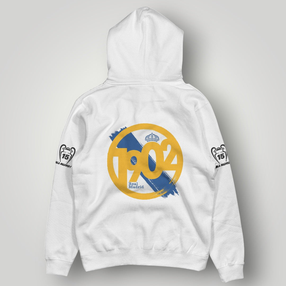 Real Madrid "La Decima Quince" White Hoodie - 15 Trophies Celebration Edition Pullover