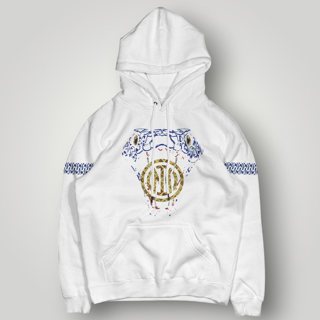 Inter Milan "Biscione" Gold Edition Hoodie - Luxury Snake Graphic Streetwear - Premium Black Nerazzurri Fan Pullover