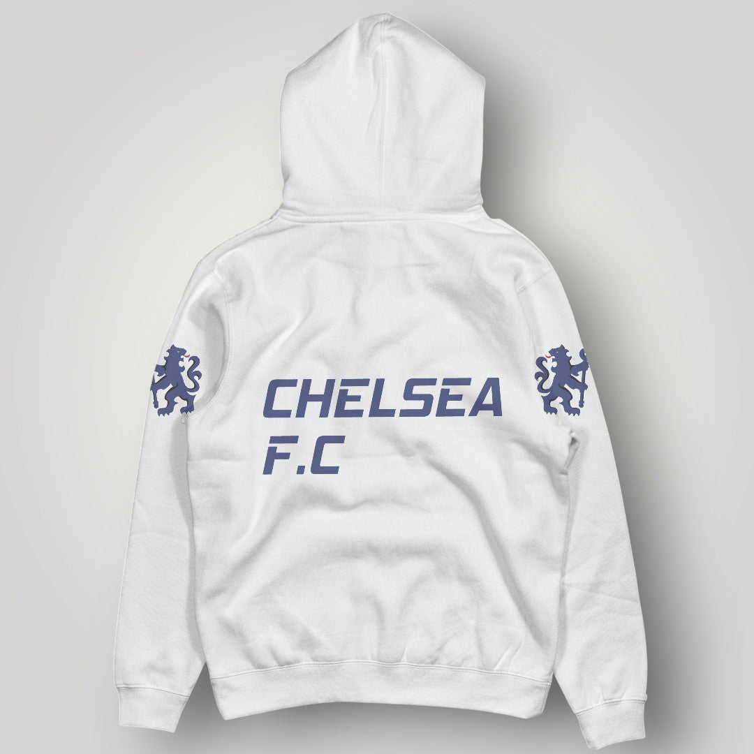 Chelsea FC Heritage 1905 Lion Hoodie – Vintage Blue & Black Streetwear Pullover