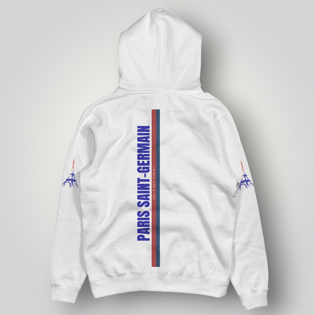 PSG Urban Streetwear Hoodie - Brushstroke Edition Black Paris Pullover