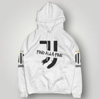 Juventus "Fino Alla Fine" Black Hoodie - Signature Motto & Gold Star Fan Edition