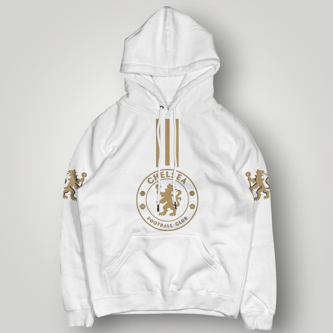Chelsea FC Gold Heritage Edition Hoodie – Black & Gold Lion Crest Streetwear