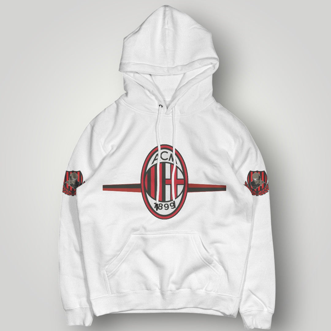 AC Milan "Ultra Spirit" Graphic Hoodie - Rossoneri 1899 Stripe & Crest Edition