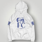Chelsea FC Heritage 1905 Lion Hoodie – Vintage Blue & Black Streetwear Pullover