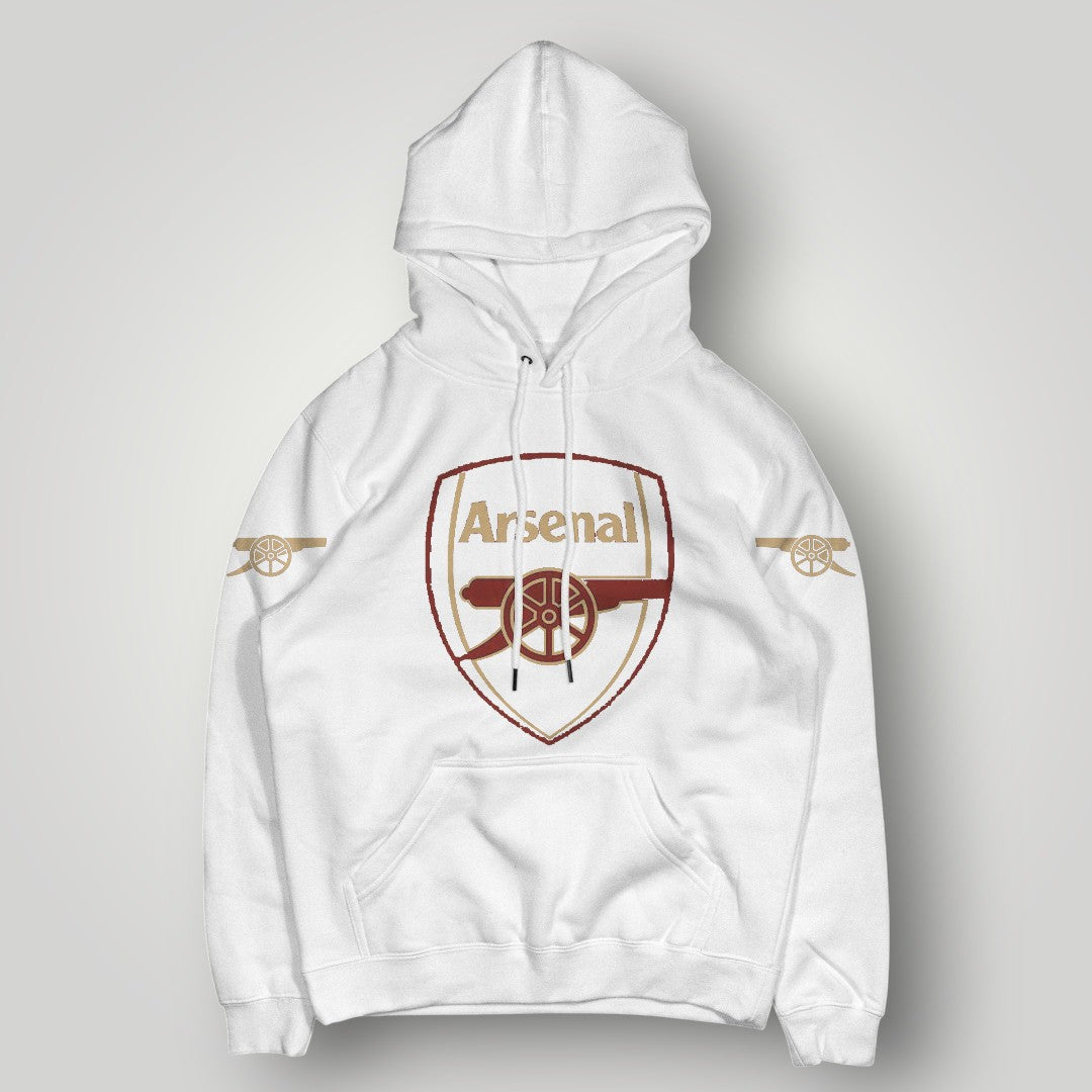 Arsenal FC "Gunners" Hoodie | Premium Black 1886 Cannon Sweatshirt