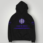 Inter Milan Inspired Minimalist Hoodie - Nerazzurri White Streetwear - Premium Italian Football Fan Pullover