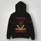 Liverpool F.C. 1892 Est. Hoodie - Red Triple Stripe & Heritage Liver Bird Pullover